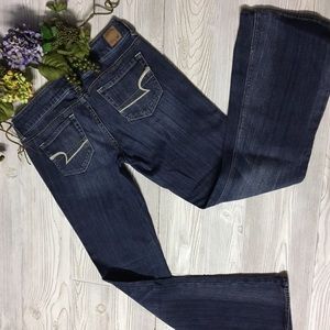 EUC American Eagle Stretch Artist Flare Jeans Sz 6